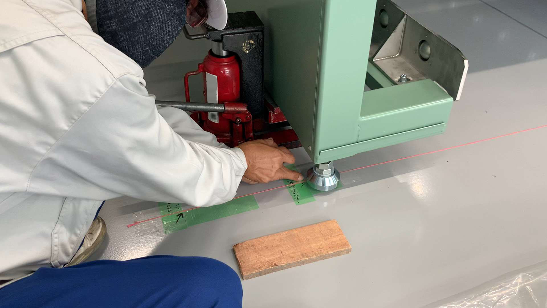 基準となる槽の精度出し
