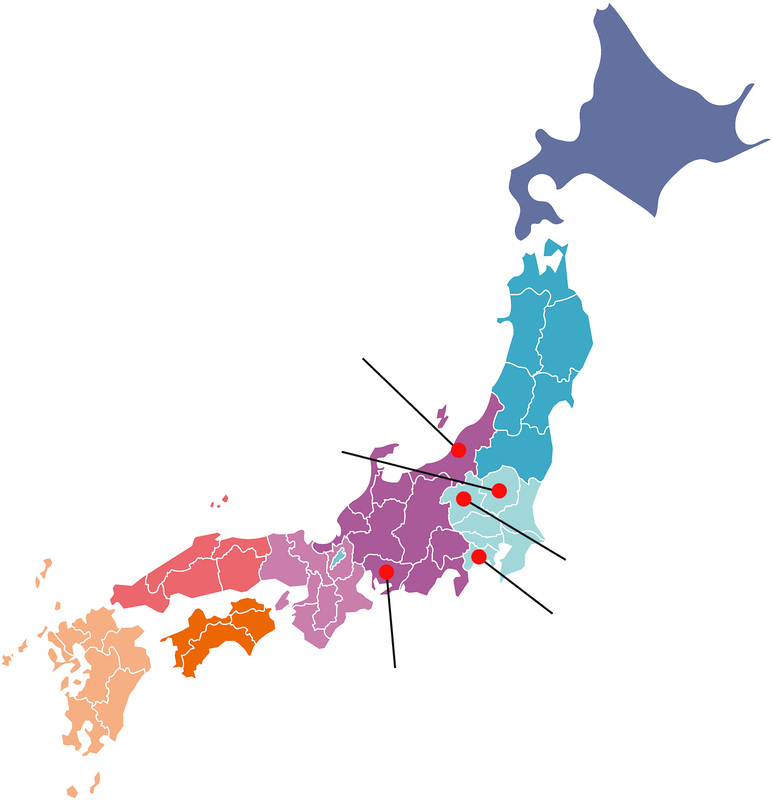 国内拠点マップ
