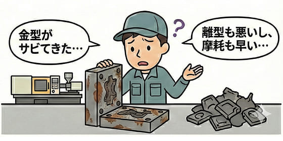 樹脂腐食や摩耗